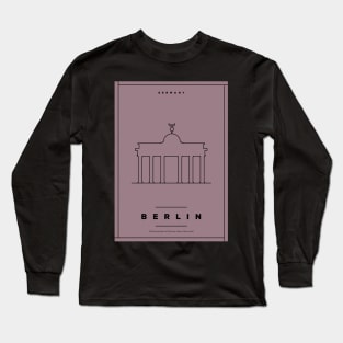 Berlin Minimal Poster Long Sleeve T-Shirt